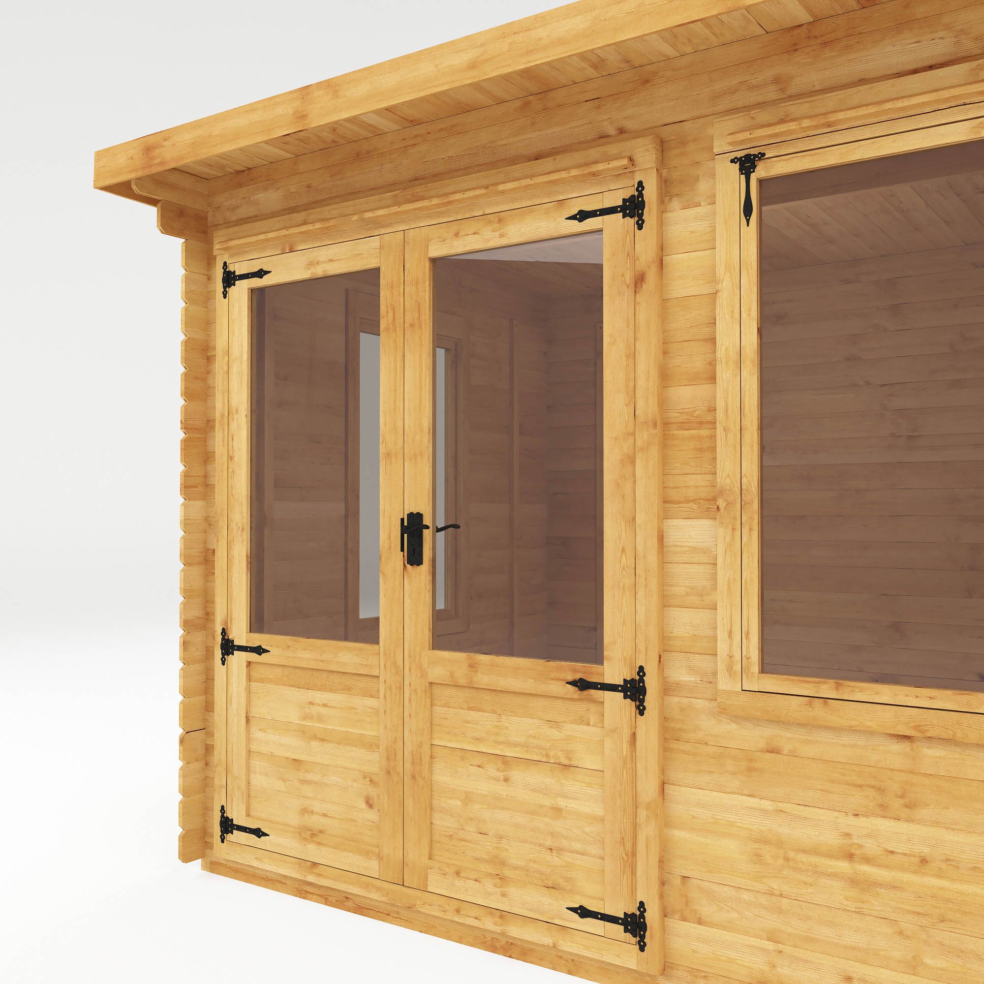 Mercia 10x8 ft with Double door Pent Cabin