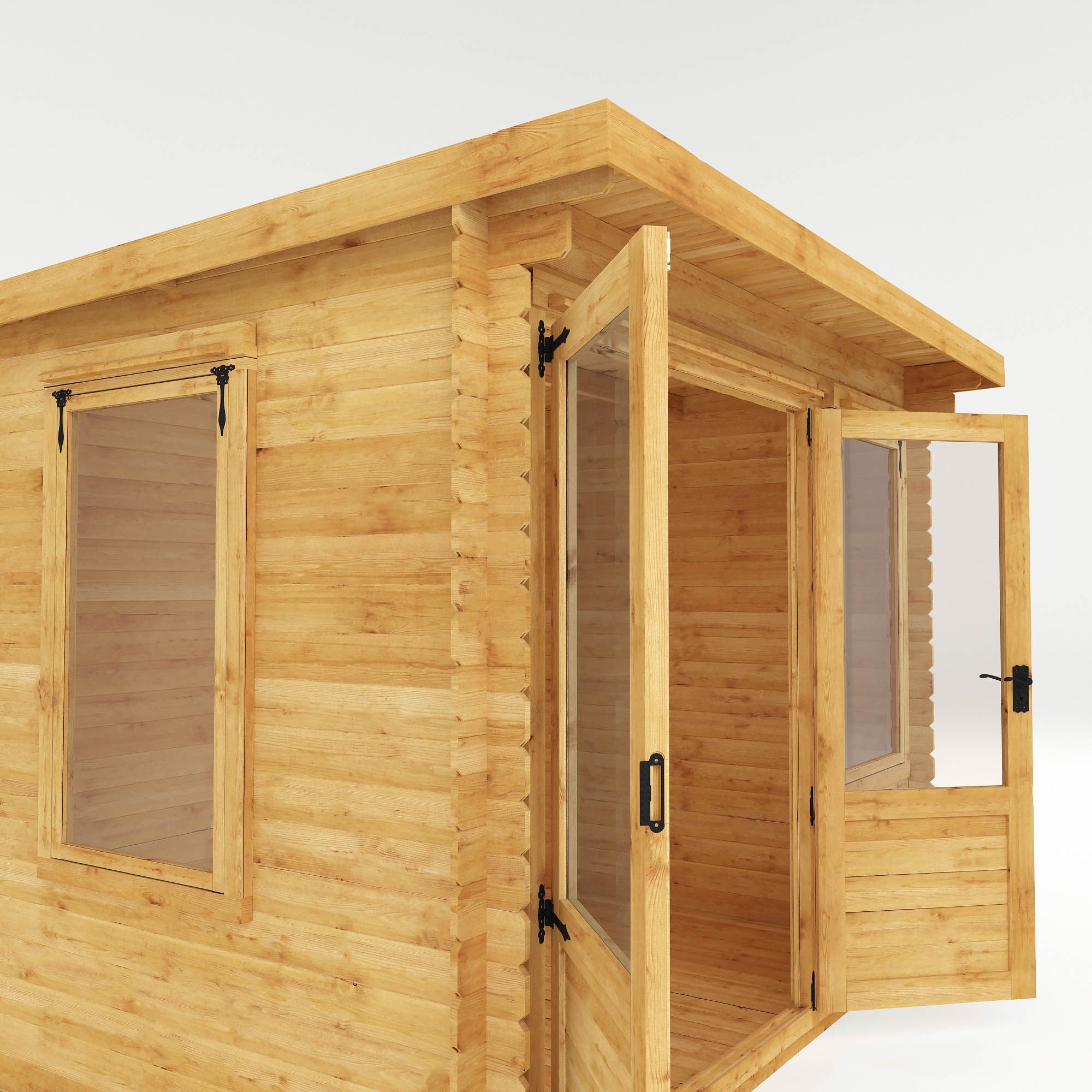 Mercia 10x8 ft with Double door Pent Cabin