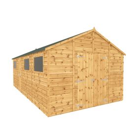 Mercia 20x10 Apex Shiplap Workshop with Double door