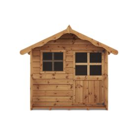 Mercia 5x5 Poppy Apex Shiplap Wooden Playhouse - Assembly service included