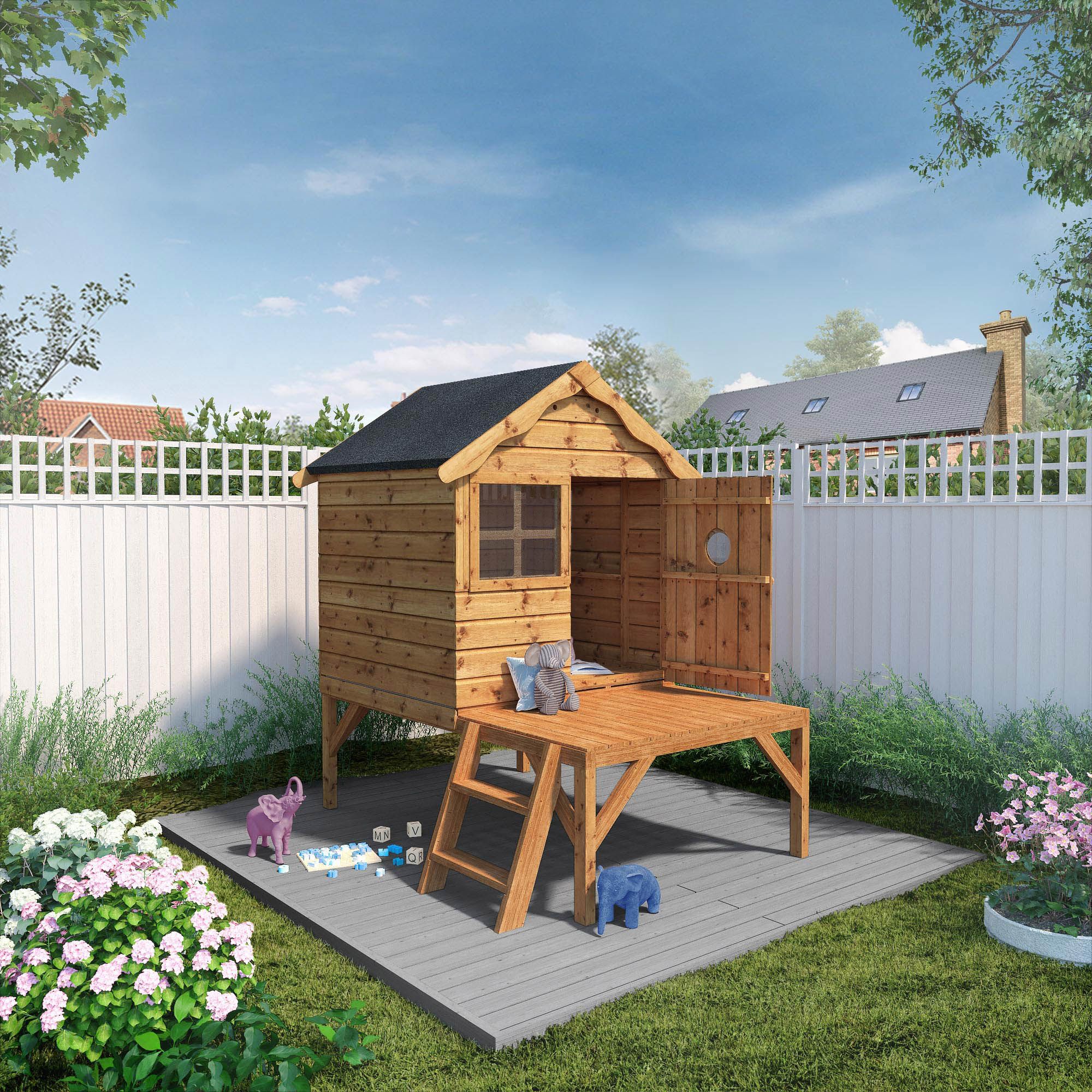 5x6 Snug Timber Tower playhouse Assembly service included