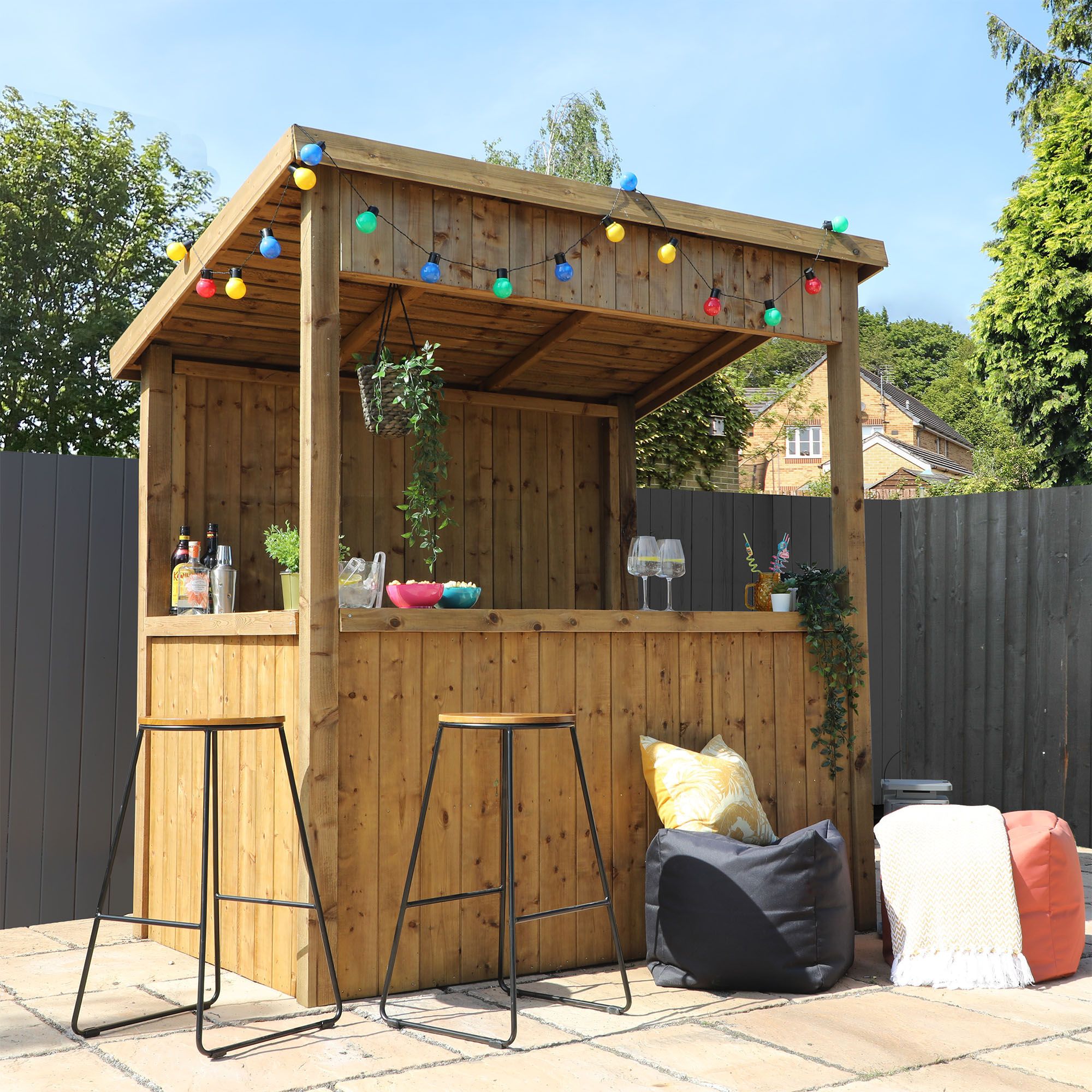 Mercia 6x4 ft Pent Wooden Garden bar