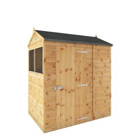 Mercia 6x4 Reverse apex Dip treated Tongue & groove Shed with floor