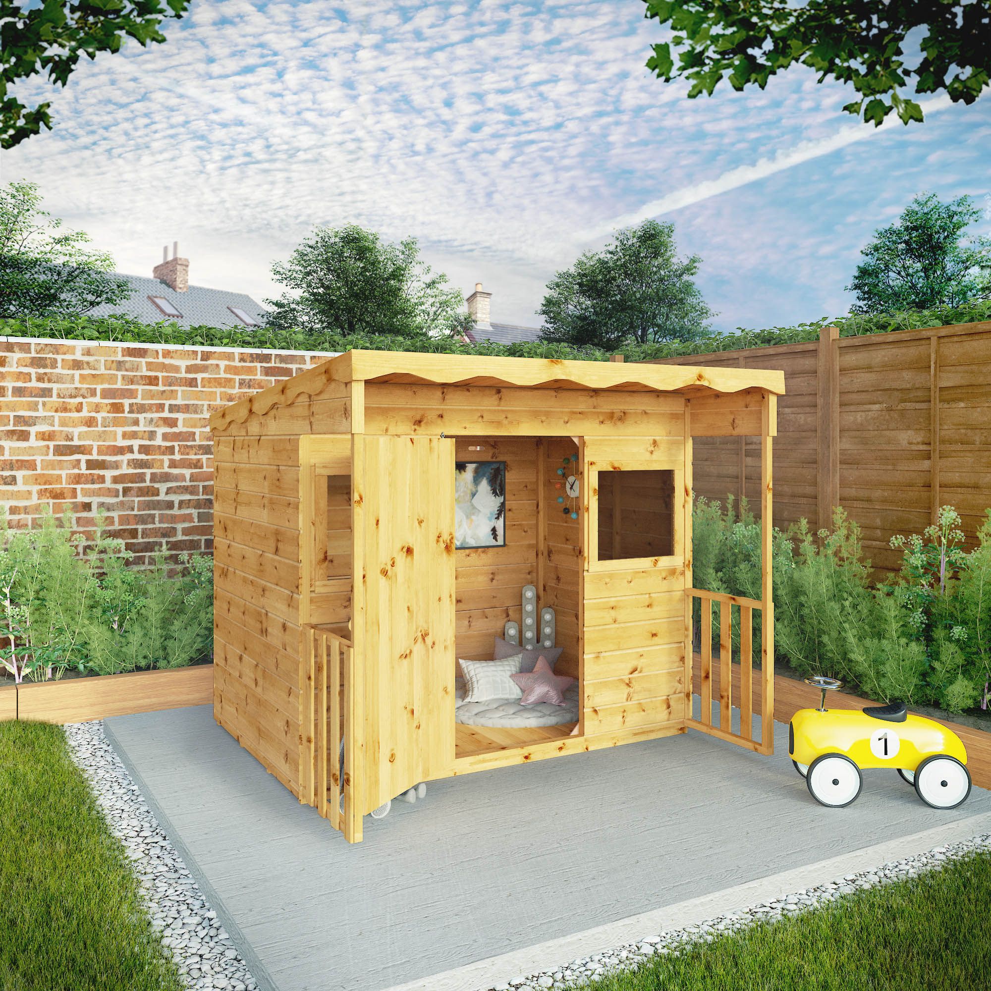 Mercia 6x5 Timber Playhouse Assembly required