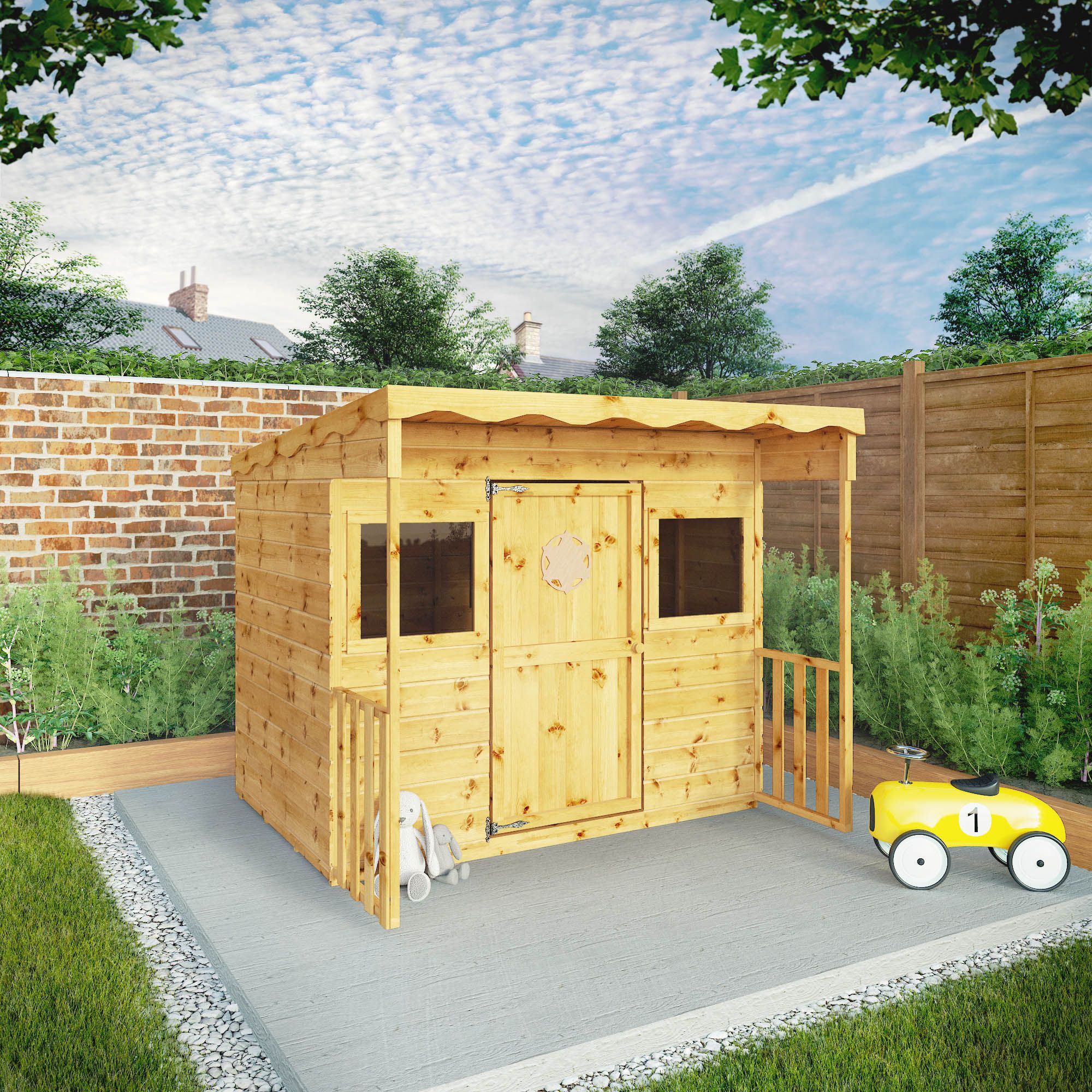 Mercia 6x5 Timber Playhouse Assembly required