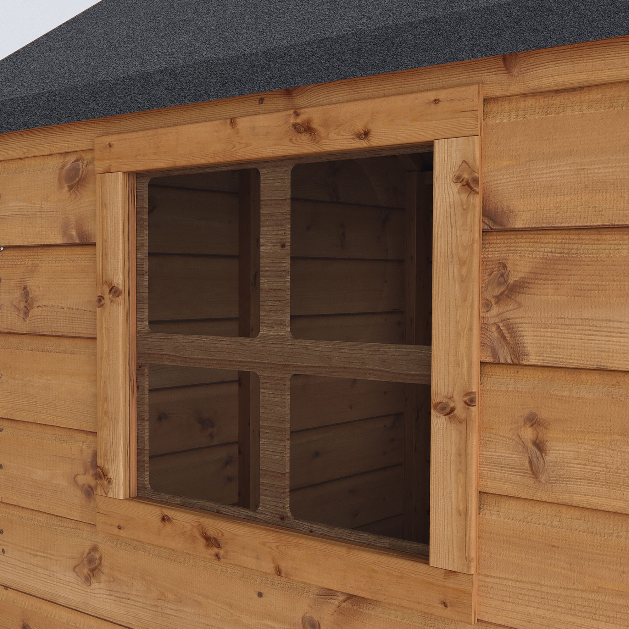 Mercia 7.5x7 Honeysuckle Apex Shiplap Tower playhouse - Assembly service included