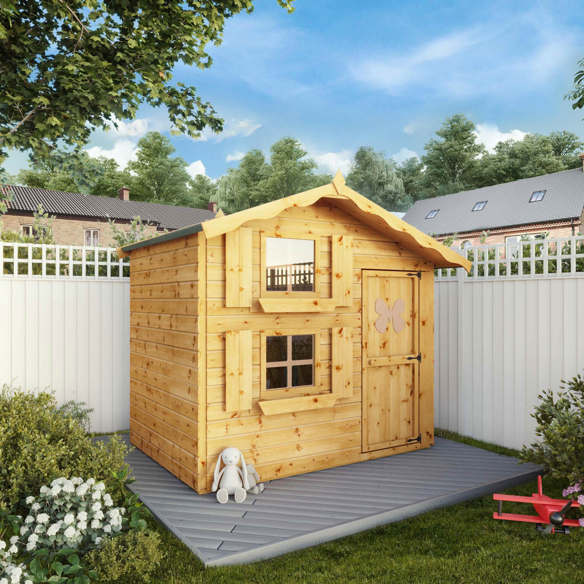 Mercia 7x5 ft Snowdrop European softwood Playhouse - Assembly required