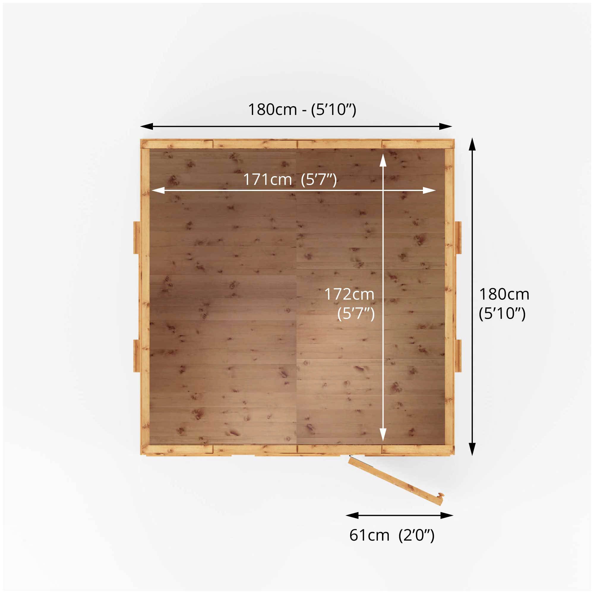 Mercia 7x6 Dutch apex Tongue & groove Playhouse