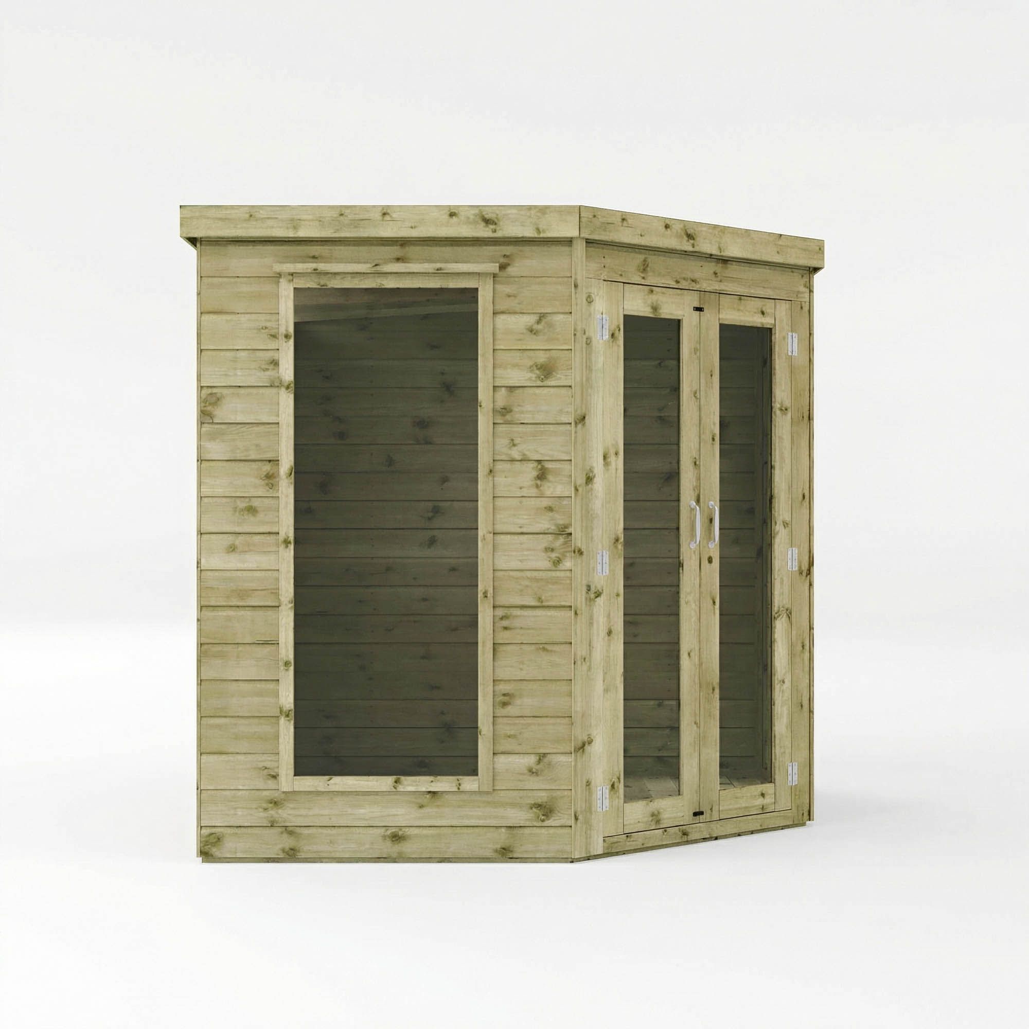 Buy Mercia 7x7 ft with Double door & 2 windows Pent Wooden Summer house ...