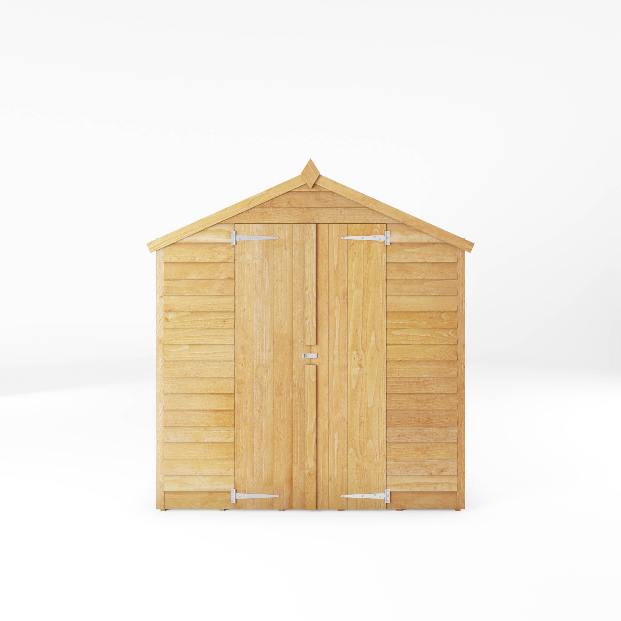 Mercia 8x6 ft Apex Wooden 2 door Shed with floor & 4 windows