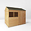 Mercia 8x6 ft Reverse apex Wooden Shed with floor & 2 windows