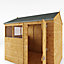 Mercia 8x6 Reverse apex Dip treated Tongue & groove Shed with floor