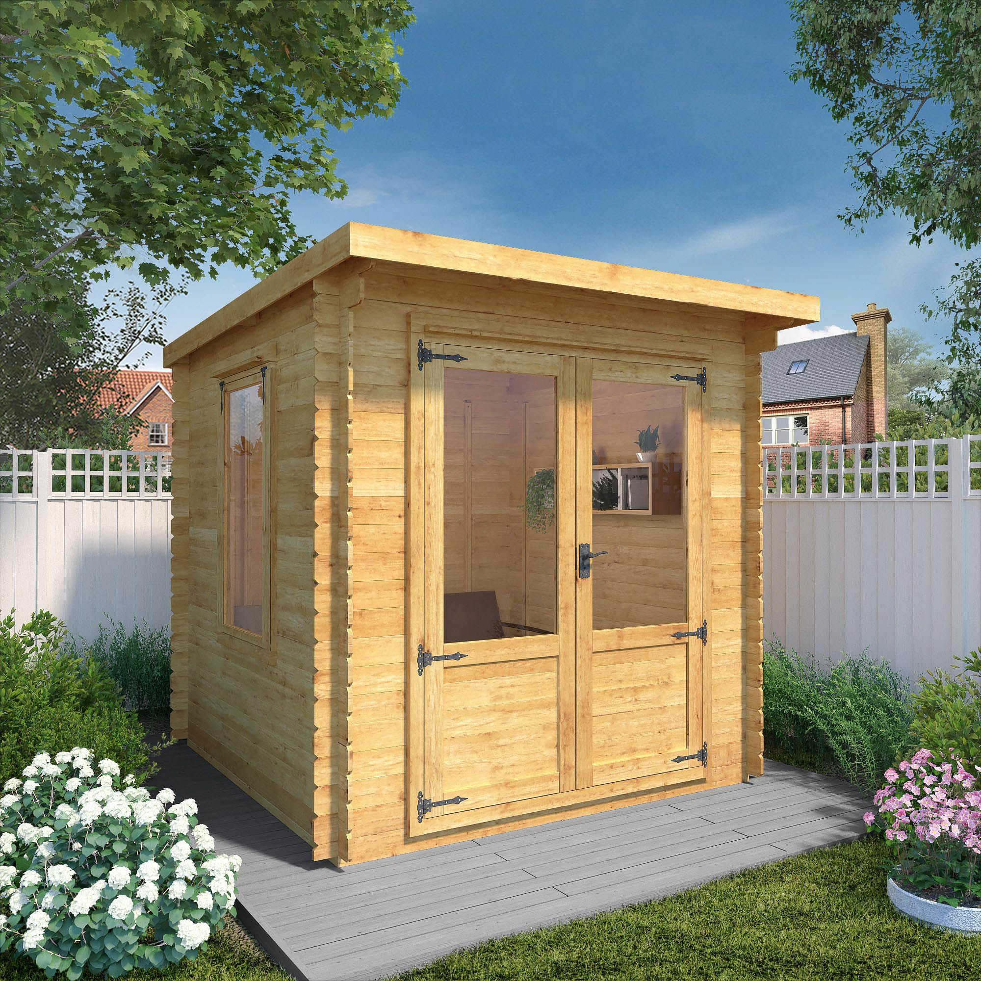 Mercia 8x8 ft with Double door Pent Cabin