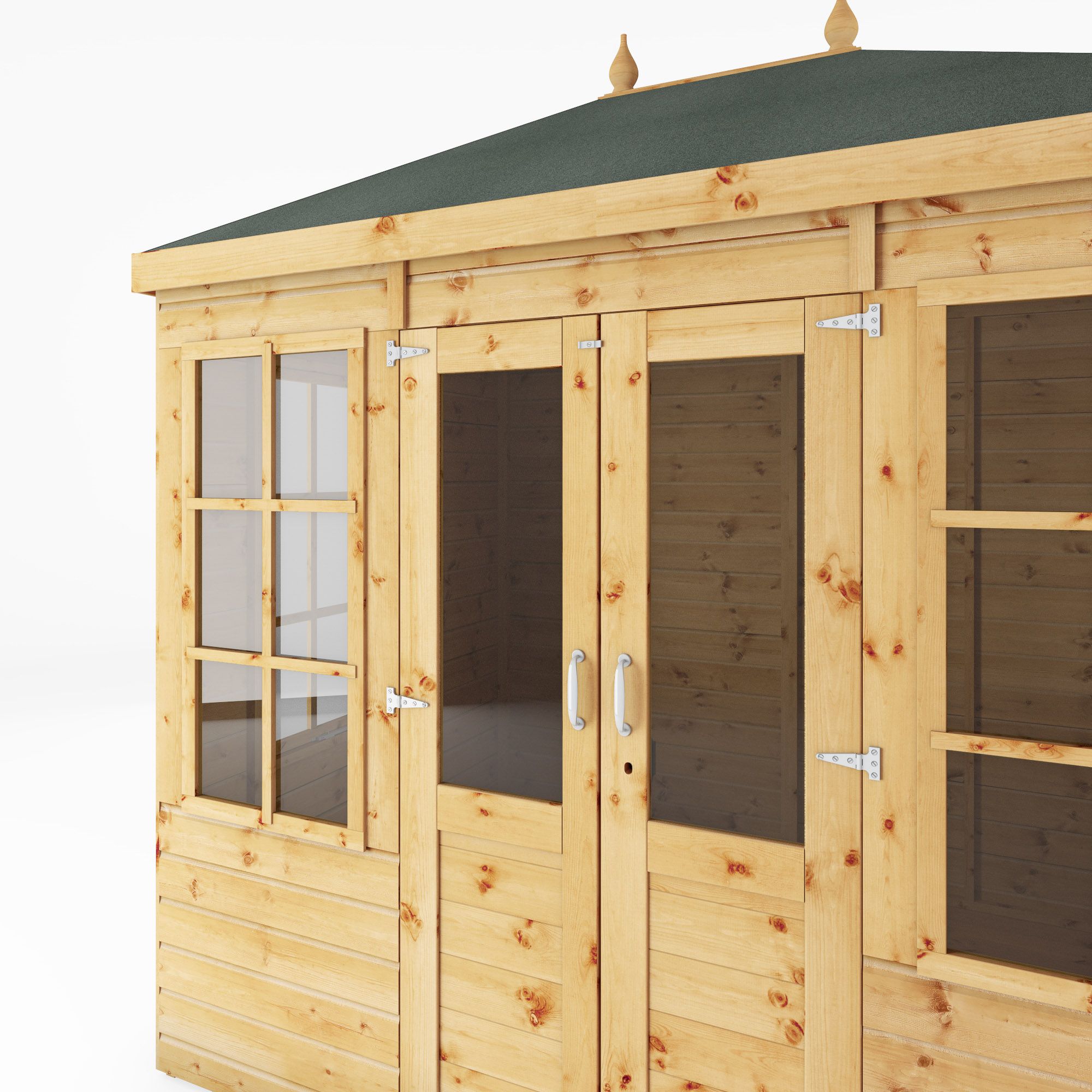 Mercia Clover 8x6 ft with Double door & 2 windows Hip Wooden Summer house