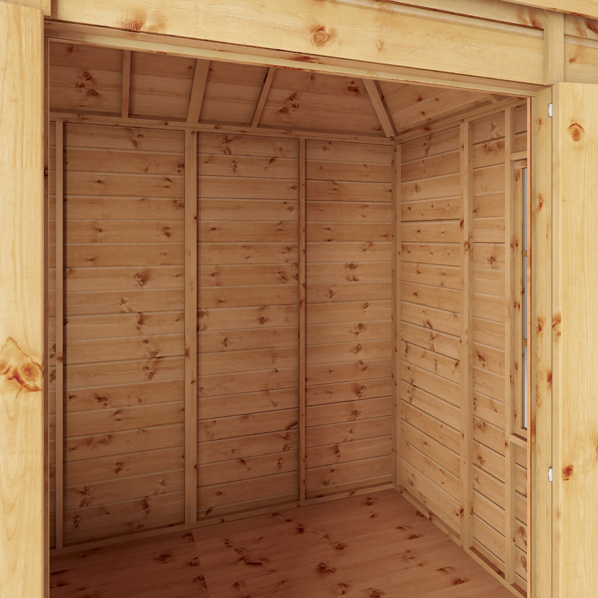 Mercia Clover 8x6 ft with Double door & 2 windows Hip Wooden Summer house