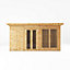 Mercia Maine 14x6 ft with Double door & 2 windows Pent Wooden Summer house