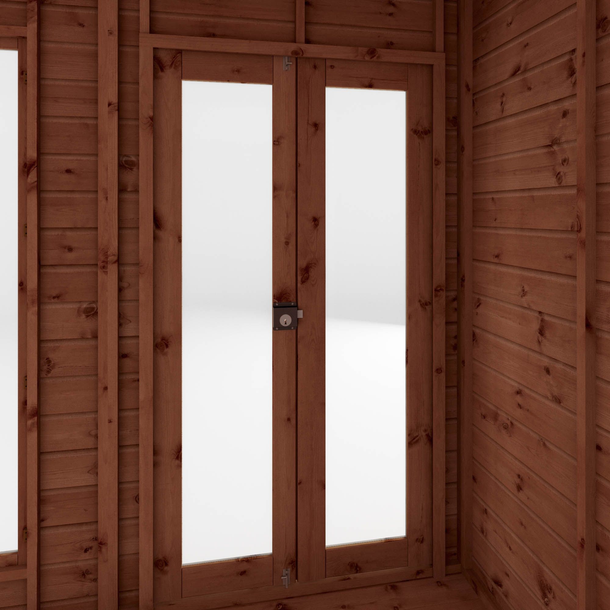 Mercia Maine 14x6 ft with Double door & 2 windows Pent Wooden Summer house
