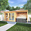 Mercia Maine 18x6 ft with Double door & 2 windows Pent Wooden Summer house