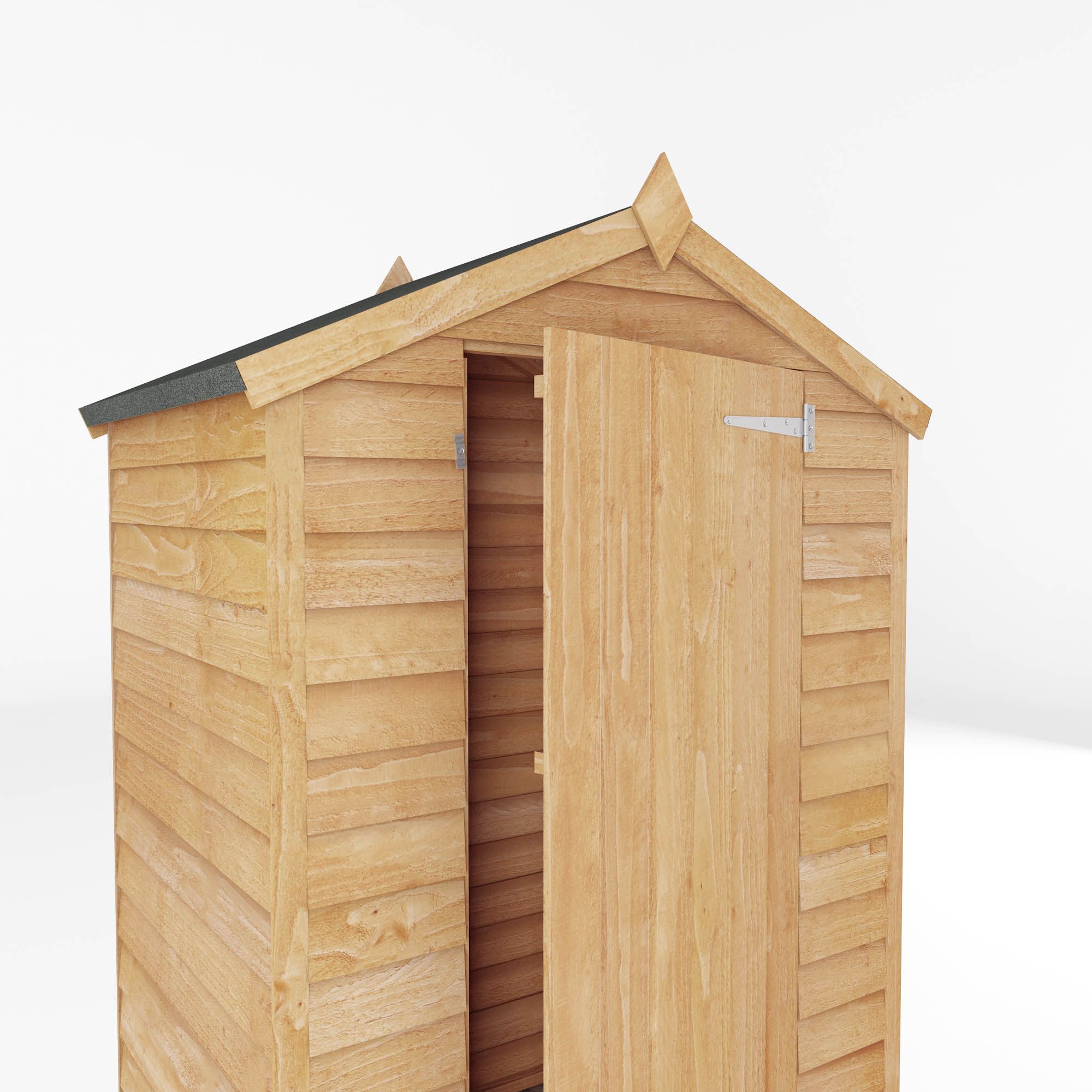 Mercia Overlap 4x3 ft Apex Wooden Shed with floor