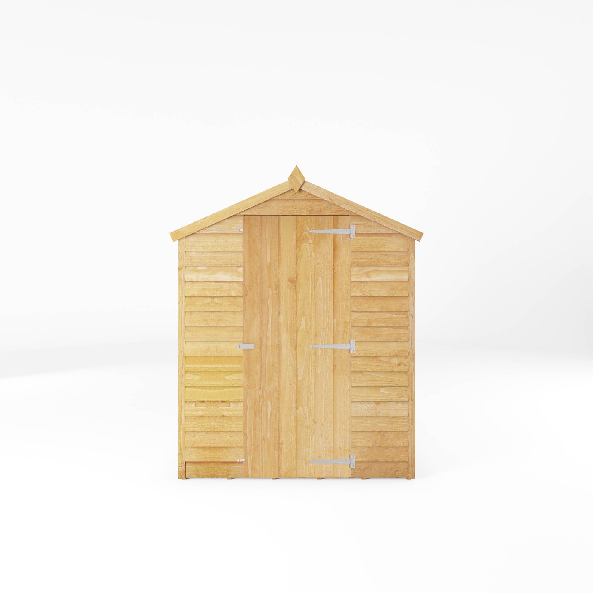 Mercia Overlap 7x5 ft Apex Wooden Shed with floor & 2 windows