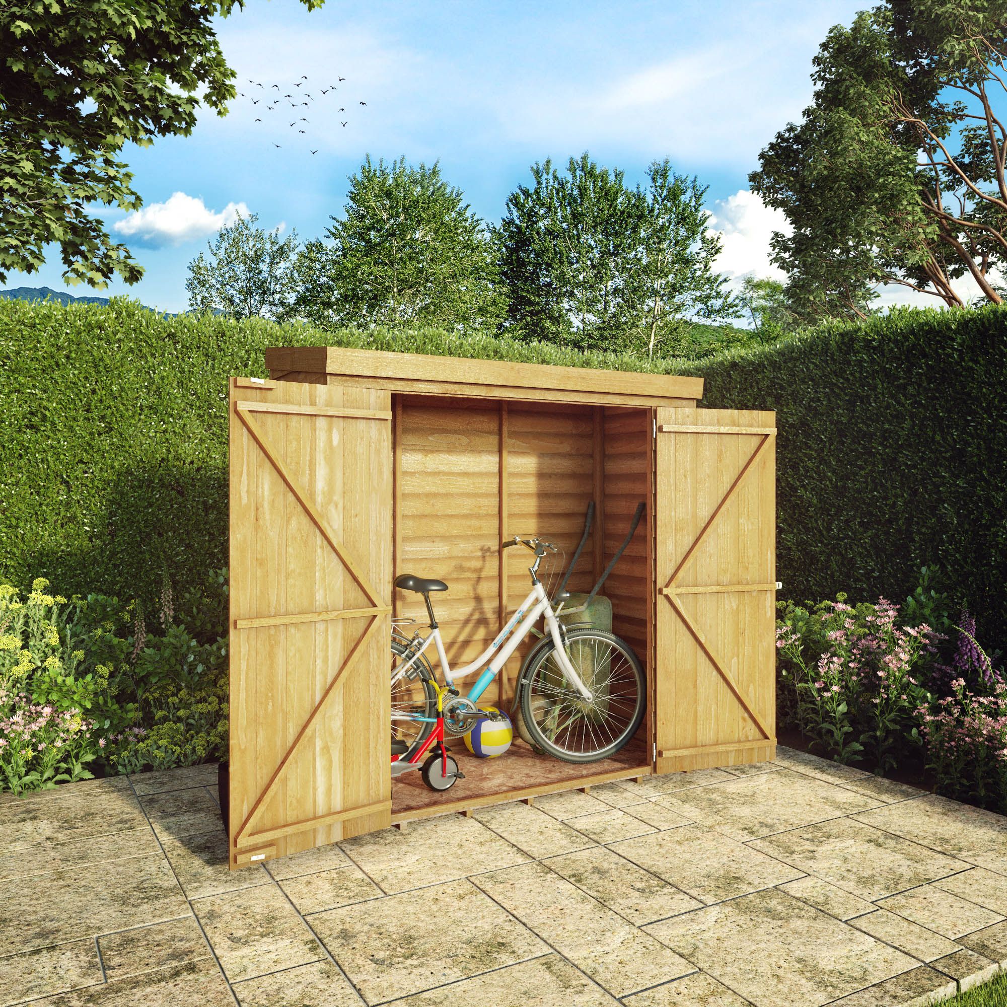 Mercia Overlap Pent Garden storage (H)1960mm (W)1810mm