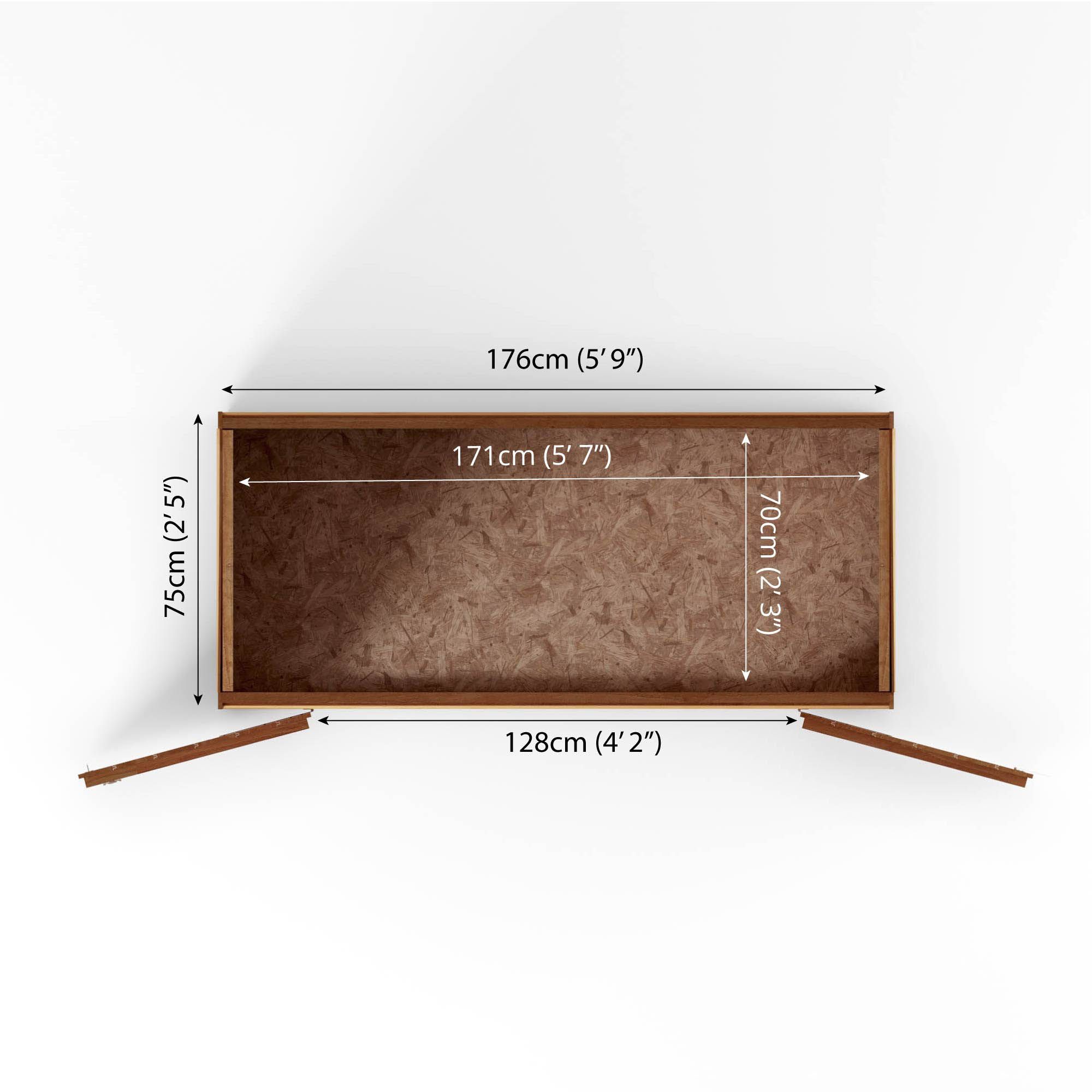 Mercia Overlap Pent Garden storage (H)1960mm (W)1810mm