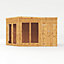 Mercia Summer House 13x9 ft with Double door & 4 windows Pent Wooden Summer house