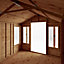 Mercia Sussex 10x8 ft with Double door & 4 windows Apex Wooden Summer house