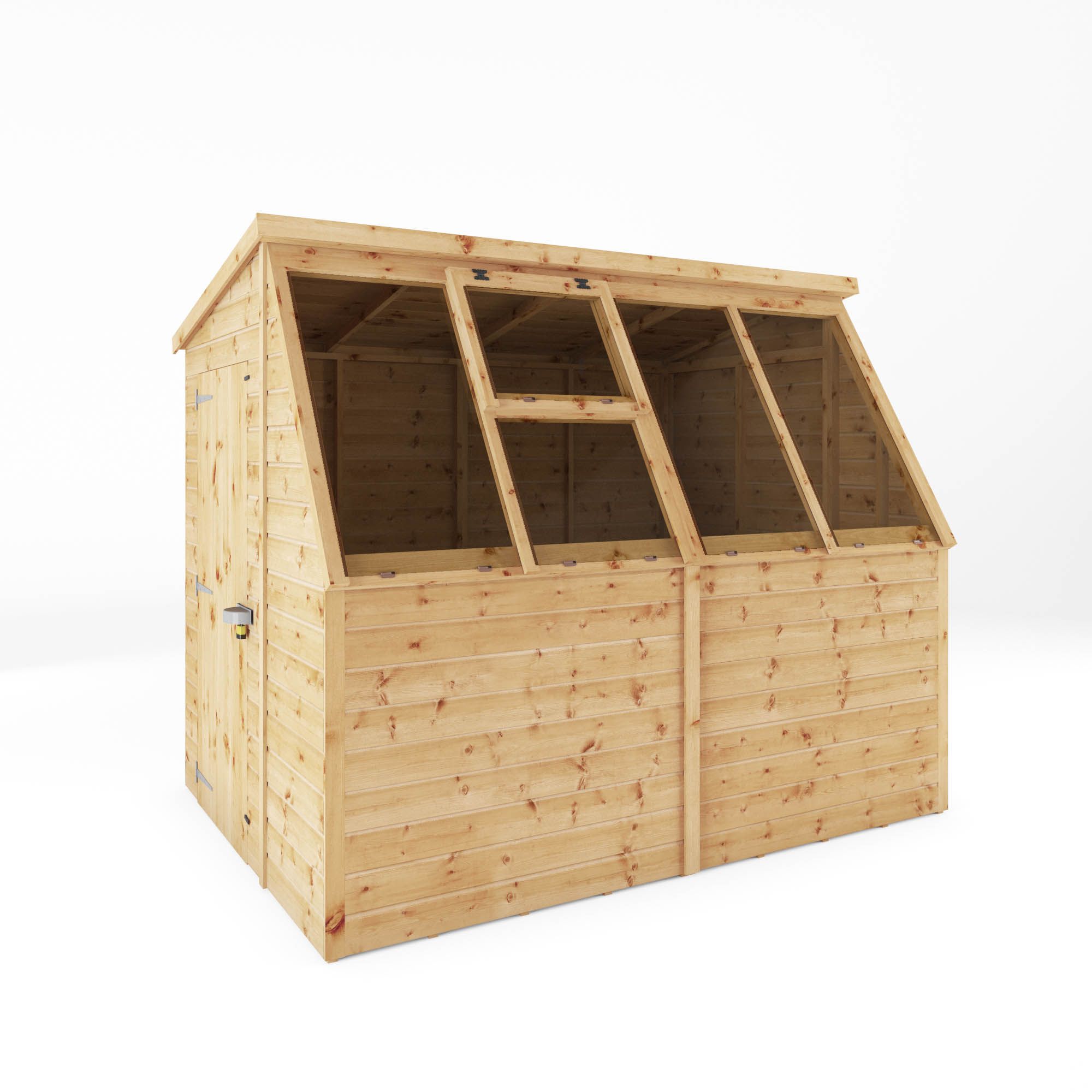 Mercia Tongue & groove 8x6 ft Pent Wooden Dip treated Potting shed with floor & 5 windows