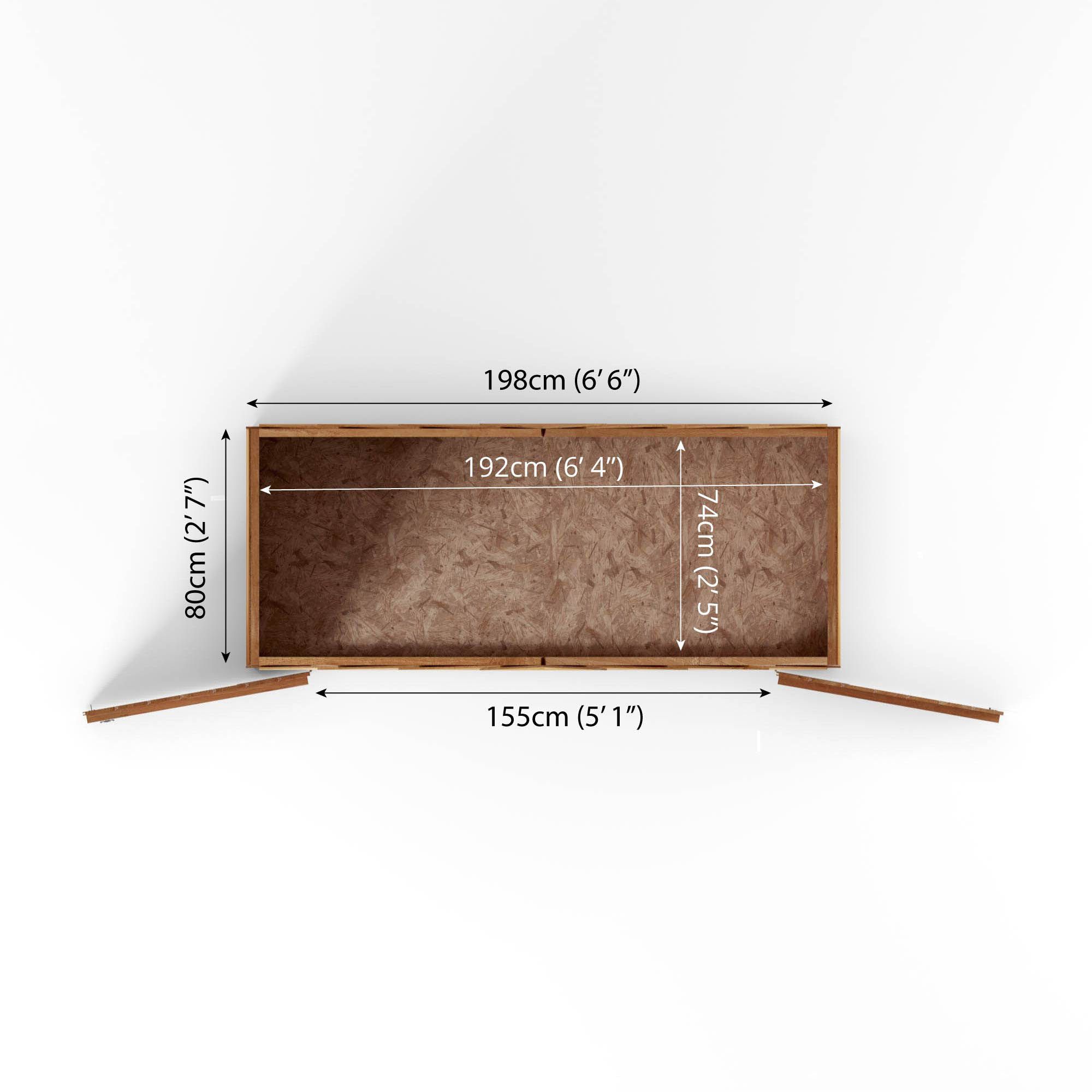 Mercia Wooden 3x7 Overlap Apex Bike store