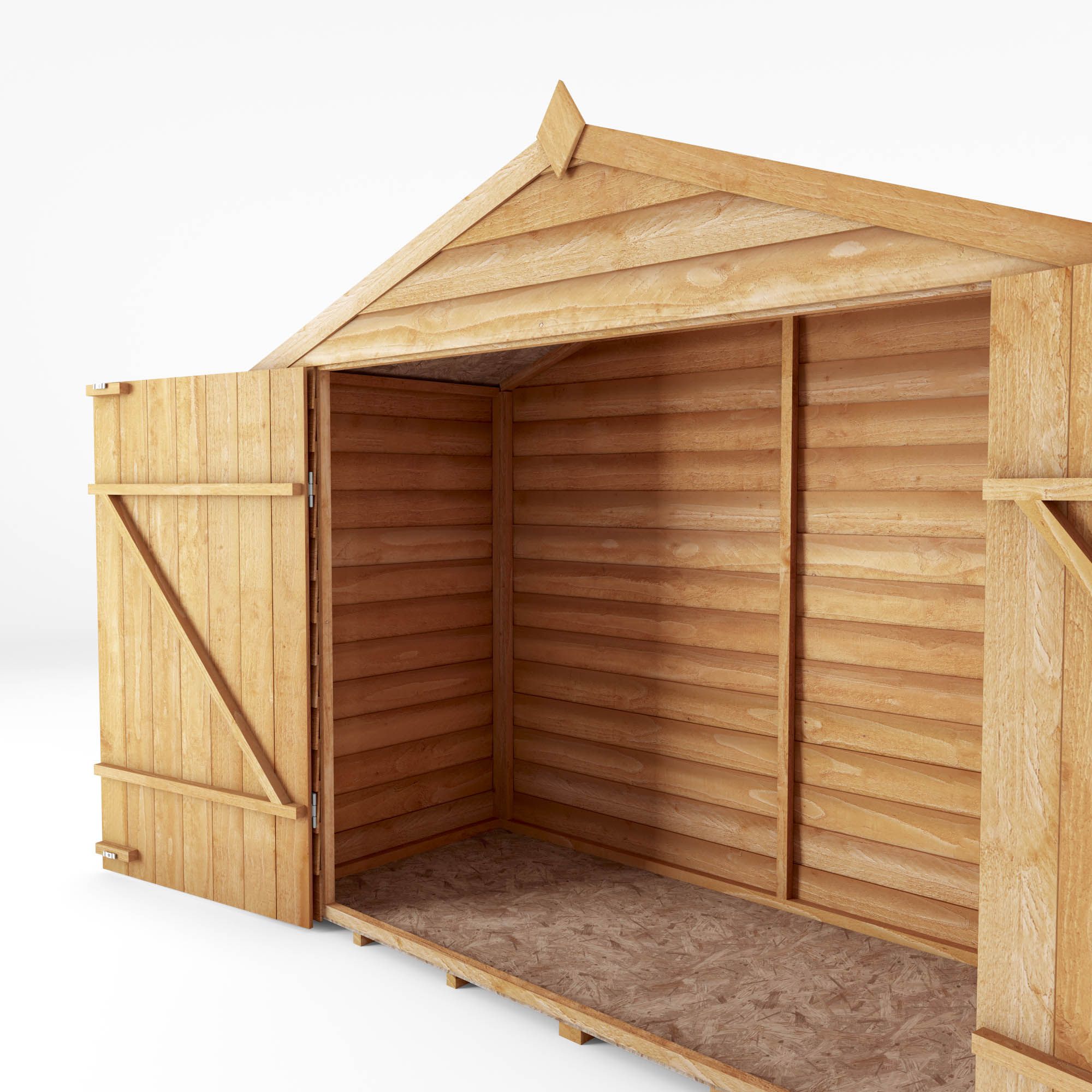Mercia Wooden 3x7 Overlap Apex Bike store