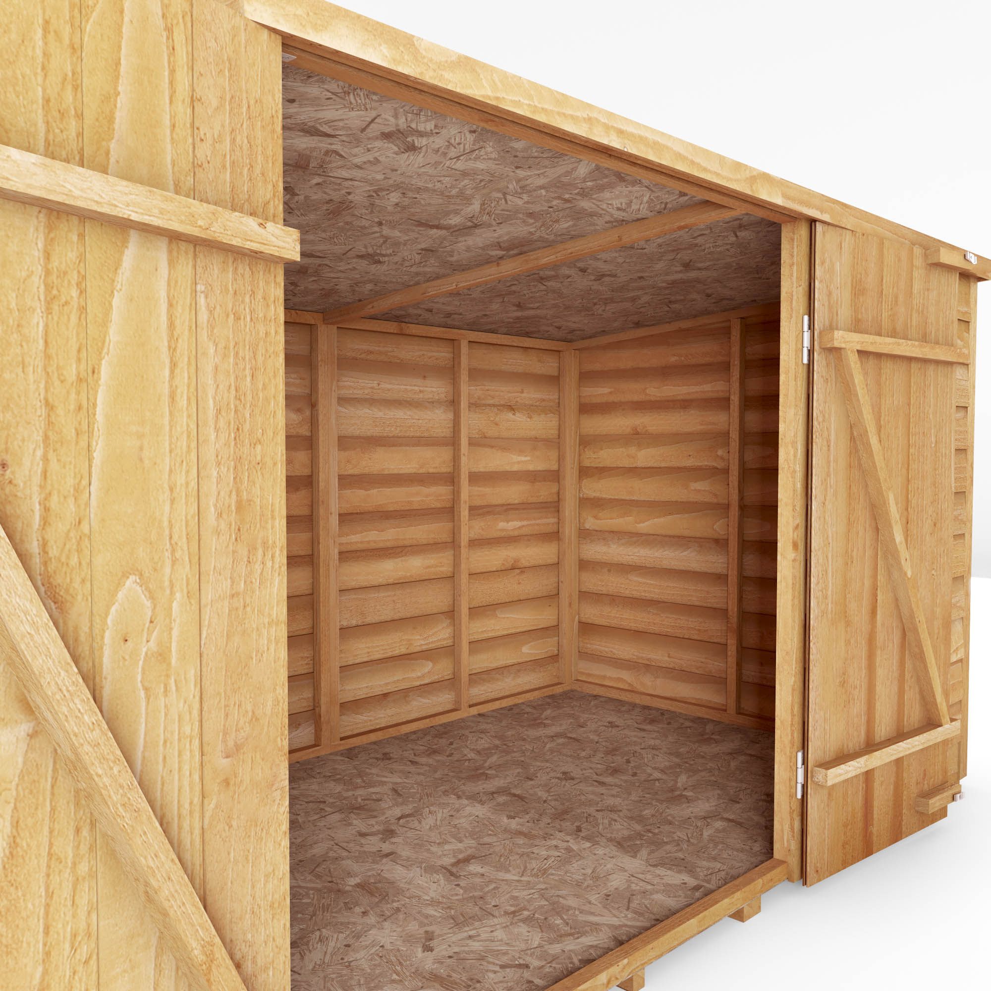 Mercia Wooden 4x6 Overlap Pent Bike store