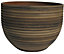 Merina Glazed Terracotta Bamboo effect Ceramic Plant pot (Dia)24cm