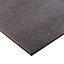 Metal ID Anthracite Matt Flat Concrete effect Porcelain Wall & floor Tile, Pack of 3, (L)600mm (W)600mm