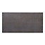 Metal ID Anthracite Matt Flat Concrete effect Porcelain Wall & floor Tile, Pack of 6, (L)600mm (W)300mm