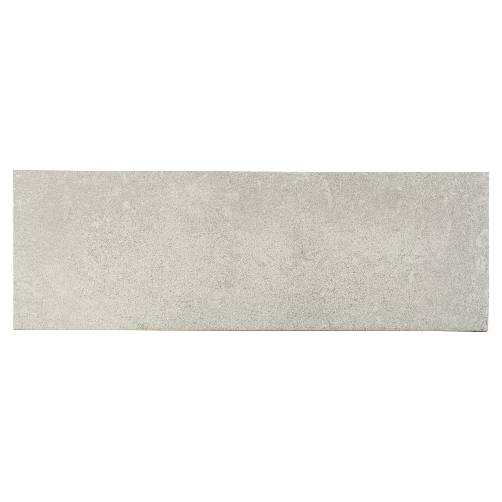 Metal ID Light grey Matt Flat Concrete effect Ceramic Indoor Wall Tile, Pack of 8, (L)600mm (W)200mm