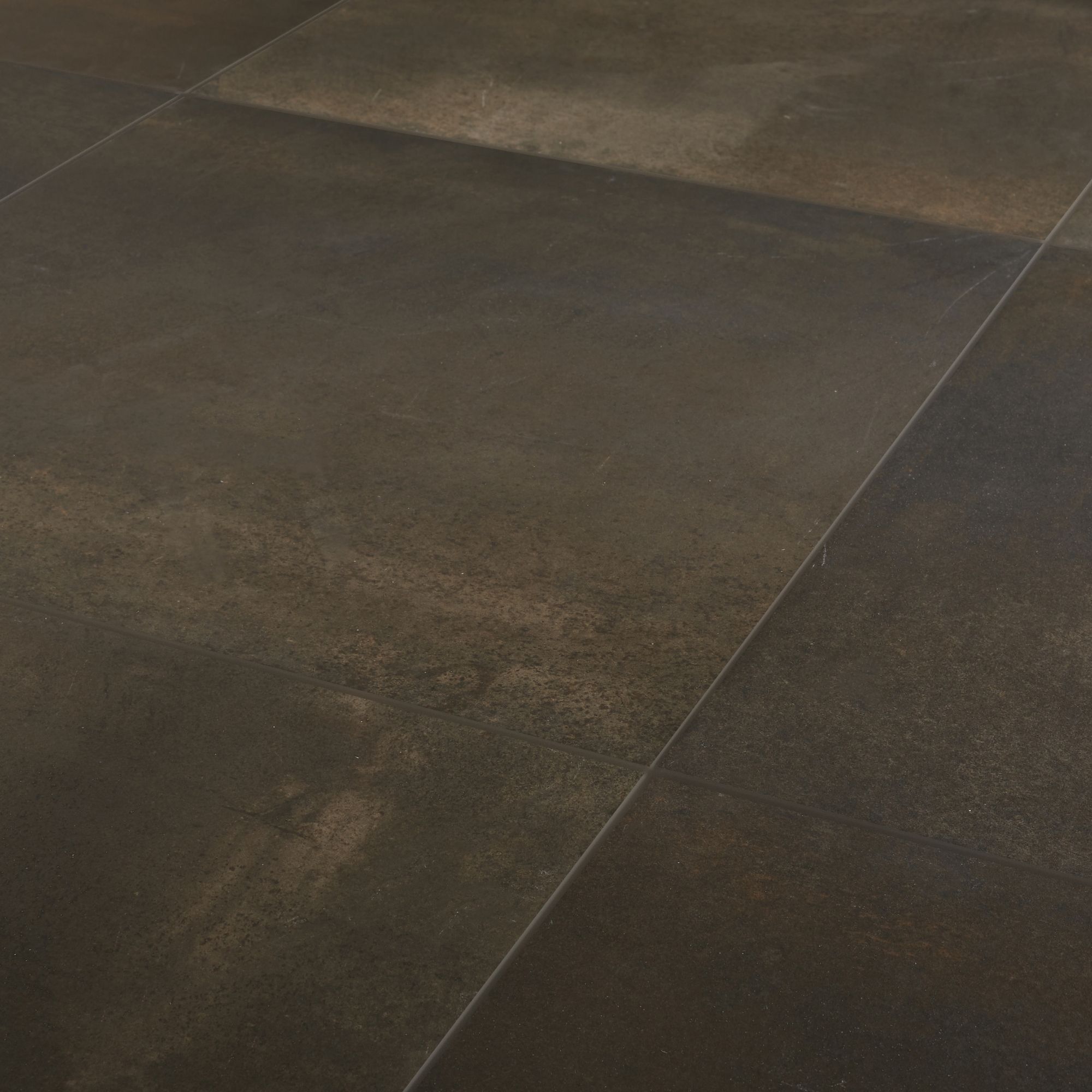 Metalized Anthracite Concrete effect Porcelain Wall & floor Tile, Pack ...