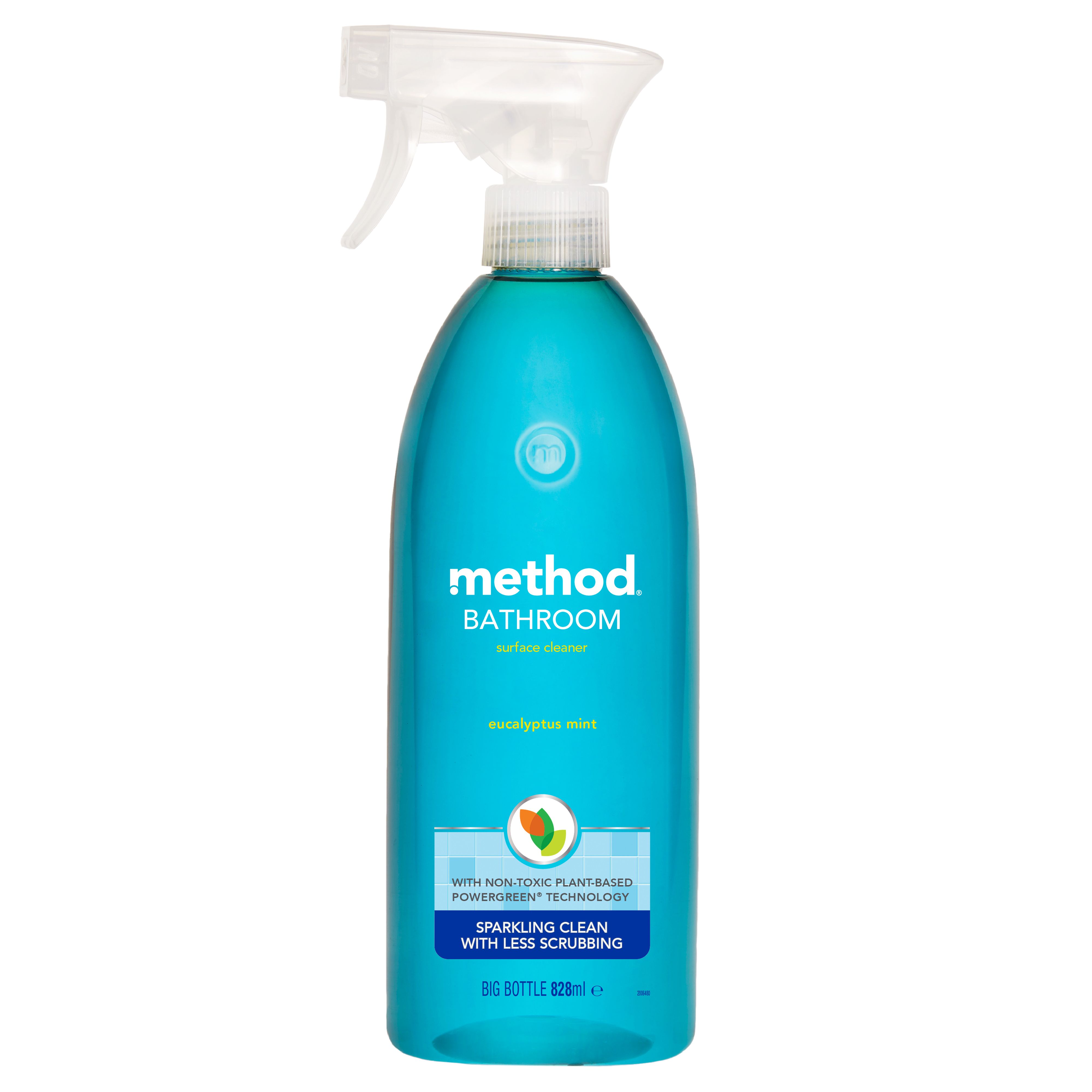  Method Daily Shower Cleaner Spray; Plant-Based & Biodegradable  Formula; Spray and Walk Away - No Scrubbing Necessary; Eucalyptus Mint  Scent; 828 ml Spray Bottles; 8 Pack; Packaging May Vary : Health