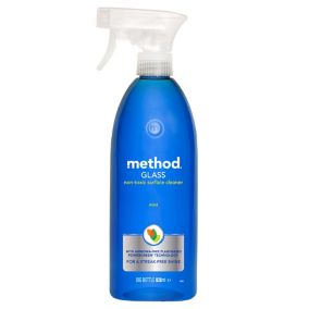 Method Mint Not antibacterial Windows & Mirrors Mirror Glass Cleaning spray, 828ml