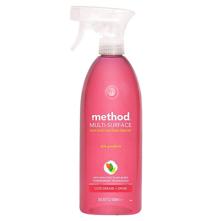 Method Pink Grapefruit Multi Surface Multi-surface Cleaning spray, 828ml | DIY at B&Q