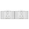 Metpost Ludlow Metal Scroll top Gate, (H)0.95m (W)9.75m