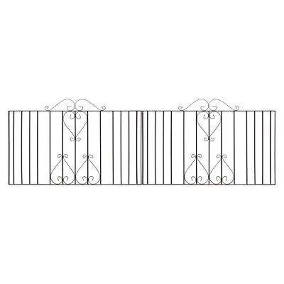Metpost Ludlow Metal Scroll top Gate, (H)0.95m (W)9.75m