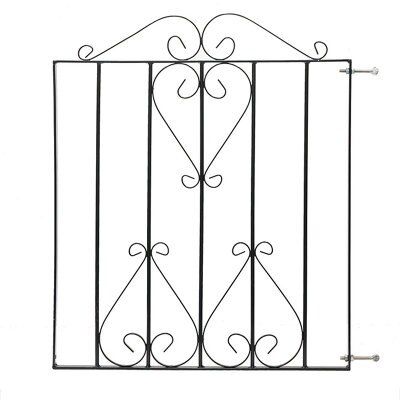 Metpost Ludlow Metal Scroll top Gate, (H)0.97m (W)0.83m