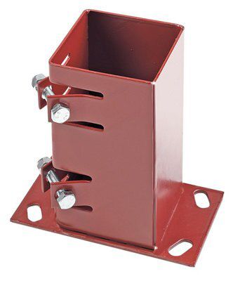 Metpost Steel Post base (W)75mm | DIY at B&Q