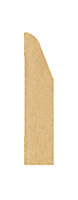 Metsä Wood MDF Oak veneer Chamfered Architrave (L)2.1m (W)69mm (T)15mm