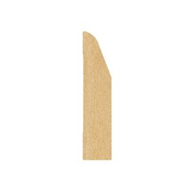 Metsä Wood MDF Oak veneer Chamfered Architrave (L)2.1m (W)69mm (T)15mm