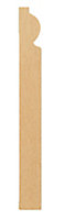 Metsä Wood MDF Oak veneer Torus Skirting board (L)2.4m (W)119mm (T)18mm