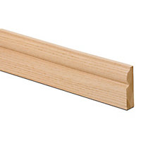 Metsä Wood Oak veneer Torus Moulding (L)2.1m (W)69mm (T)18mm, Pack of 5
