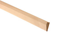 Metsä Wood Smooth Pine Chamfered Architrave (L)2.1m (W)45mm (T)15mm, Pack of 8