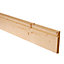 Metsä Wood Smooth Pine Torus Skirting board (L)2.4m (W)119mm (T)15mm, Pack of 4